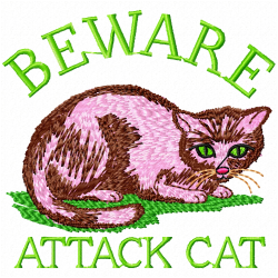 Cats Embroidery Design 10 Cats Embroidery Design 10